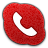 Skype Phone Red Icon